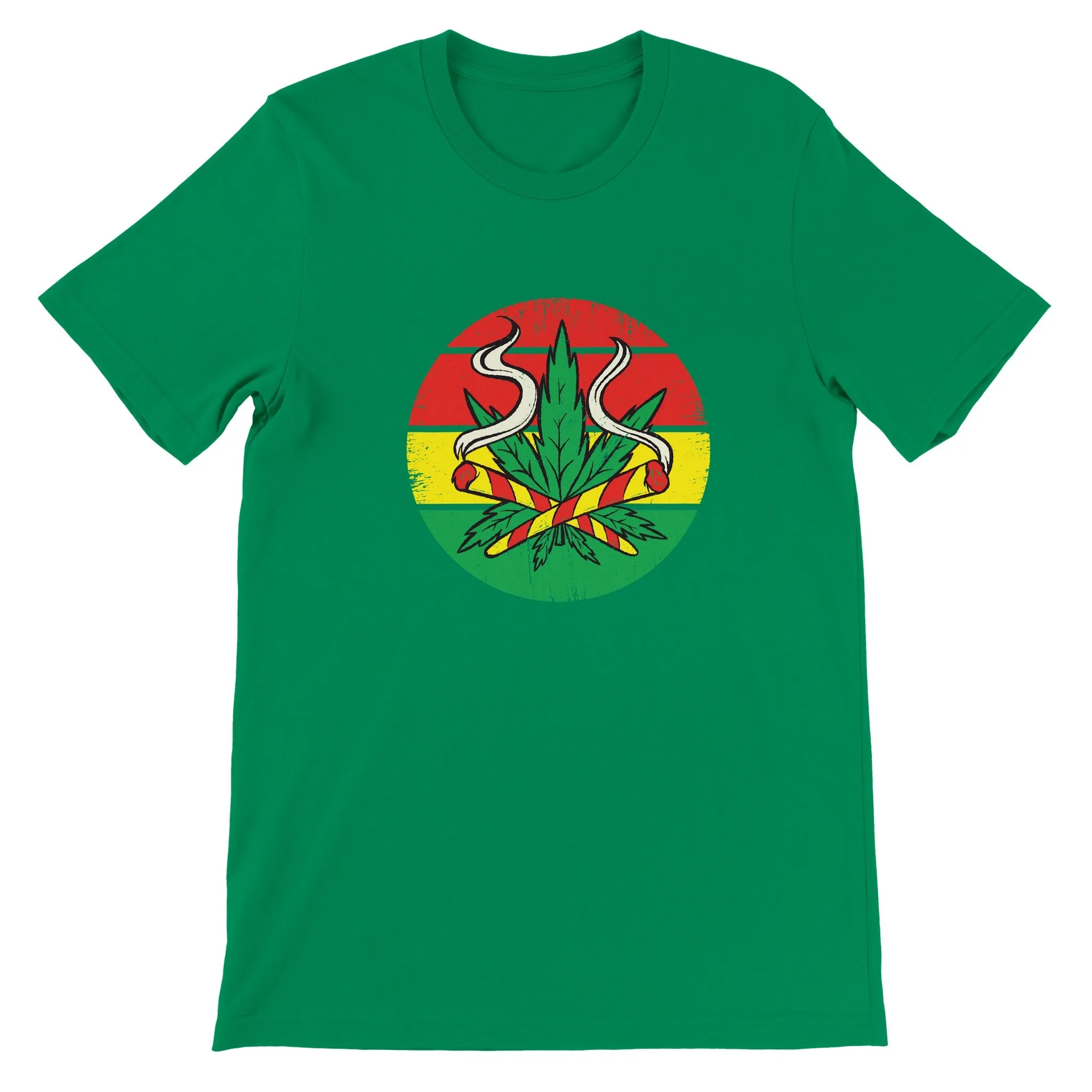 Weed T-shirt - Weed Colors - Premium Unisex Crewneck T-shirt