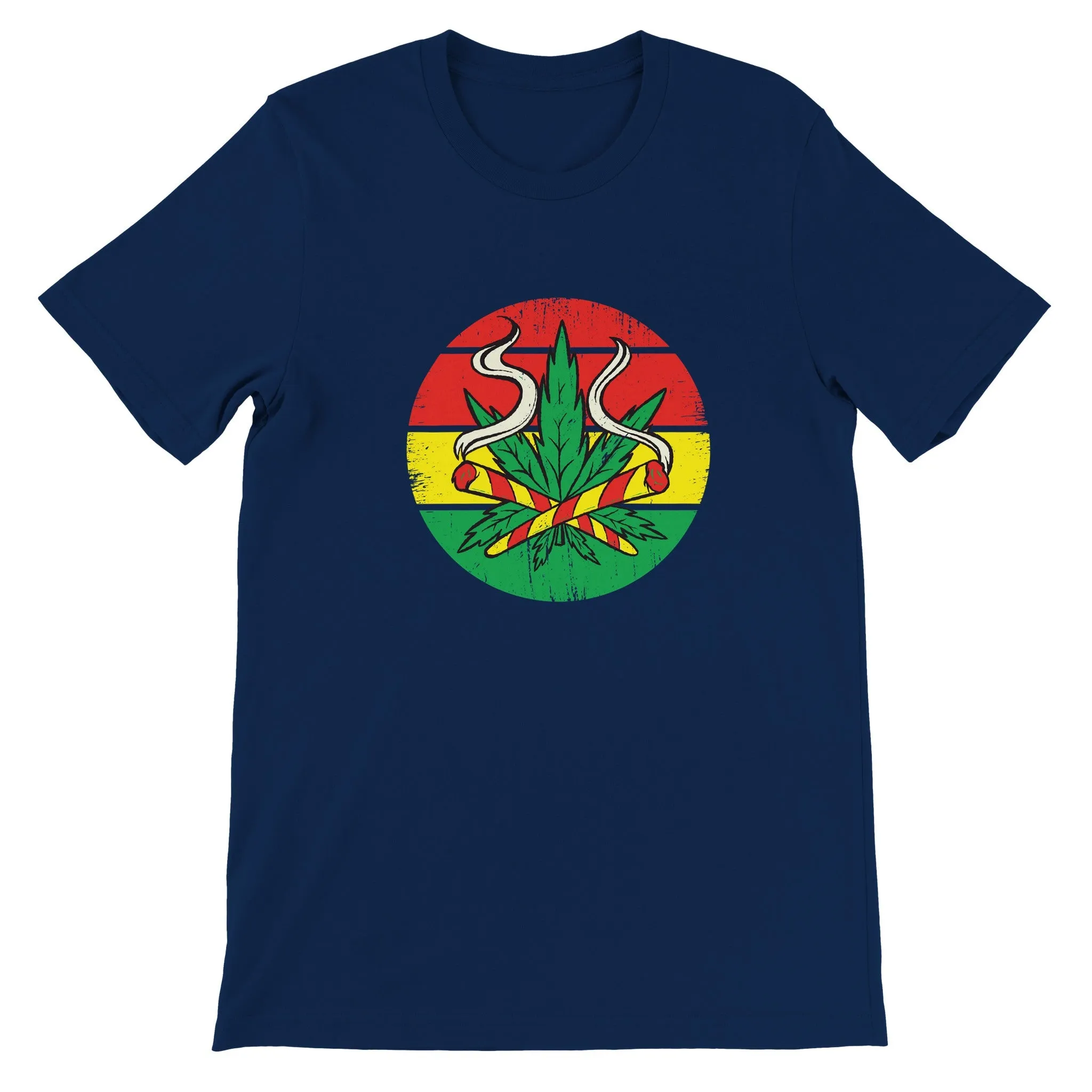 Weed T-shirt - Weed Colors - Premium Unisex Crewneck T-shirt