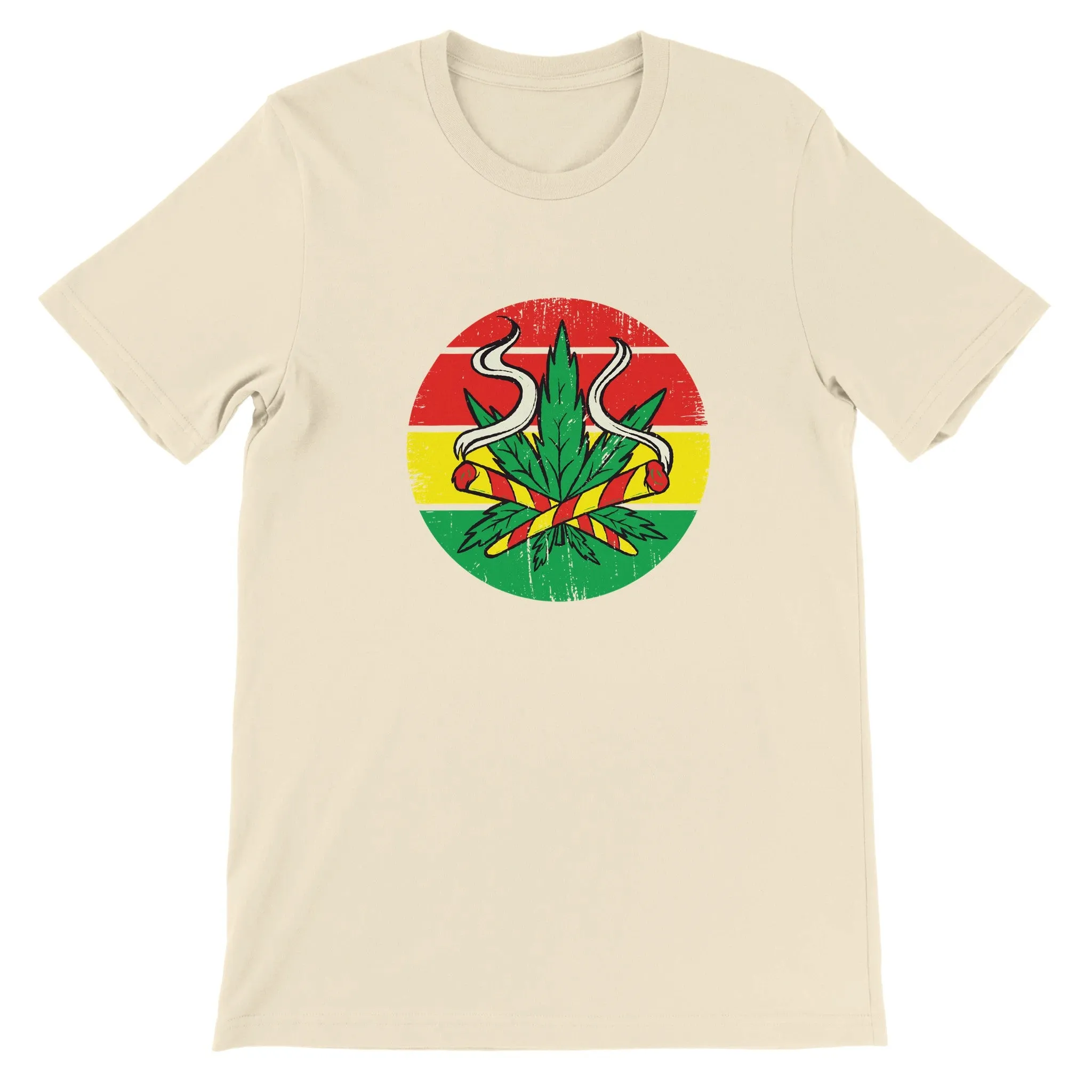 Weed T-shirt - Weed Colors - Premium Unisex Crewneck T-shirt