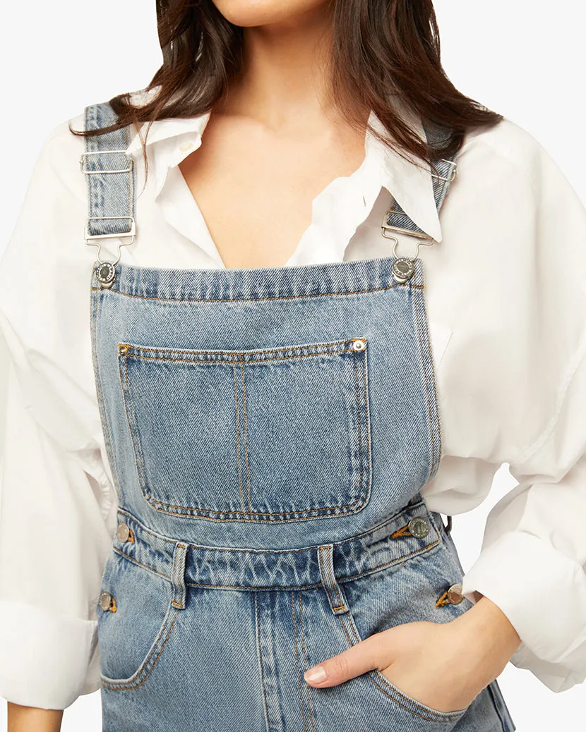 Wide Leg Denim Overall