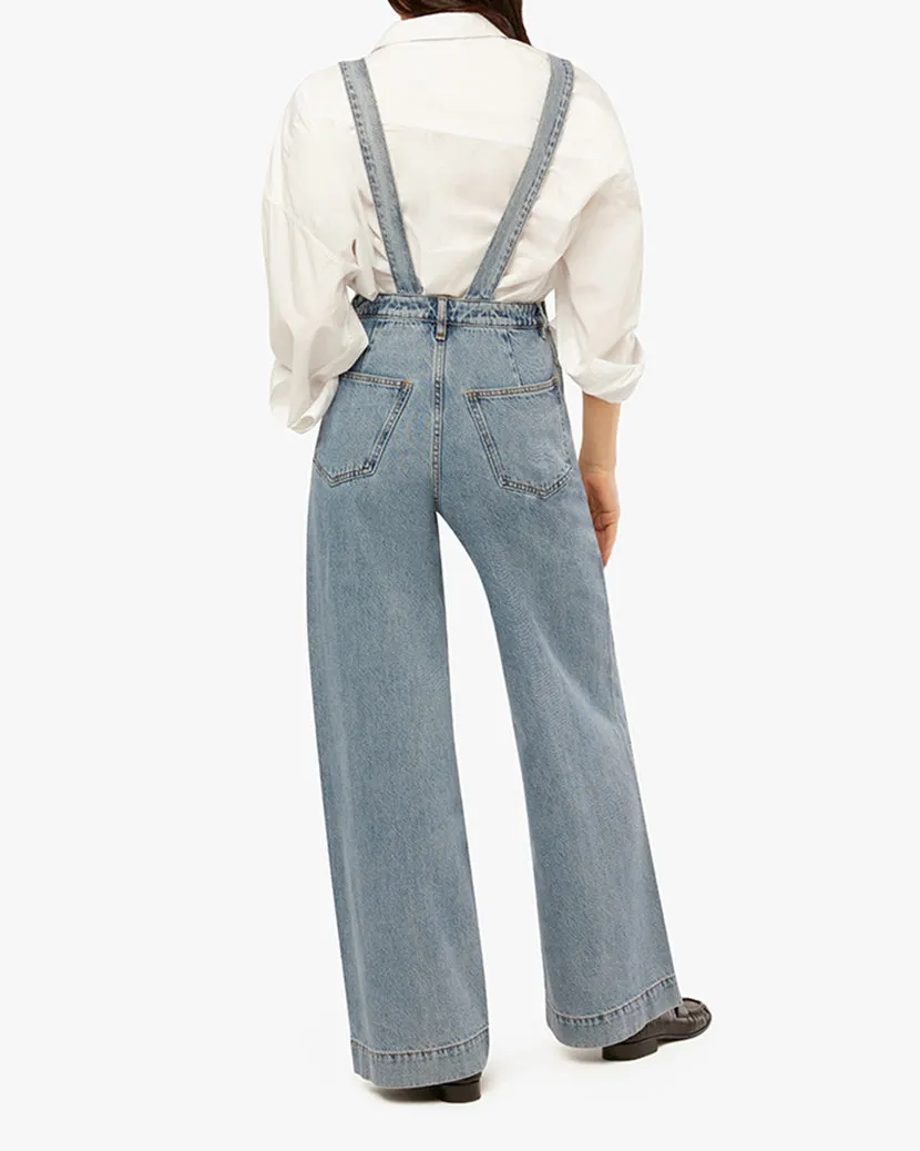 Wide Leg Denim Overall