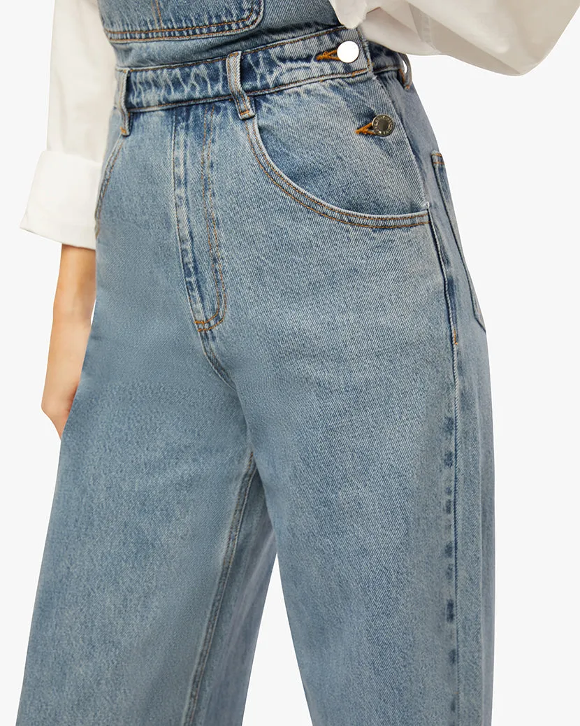 Wide Leg Denim Overall