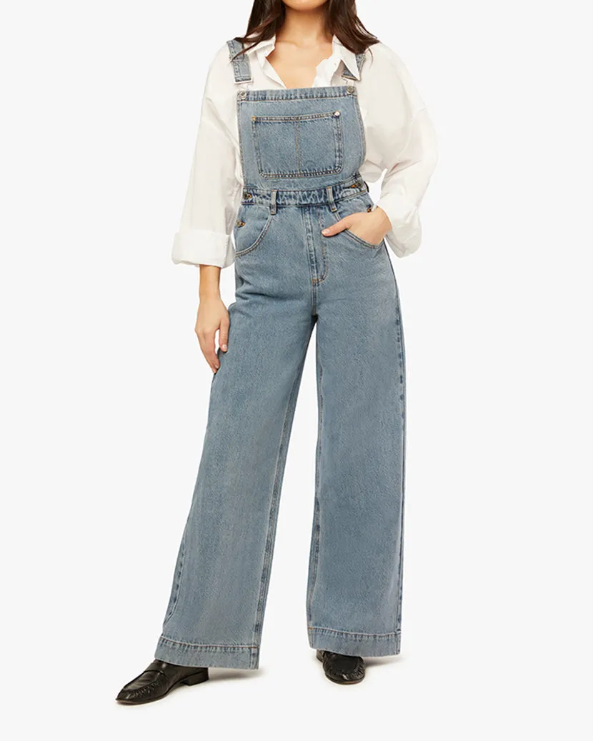 Wide Leg Denim Overall