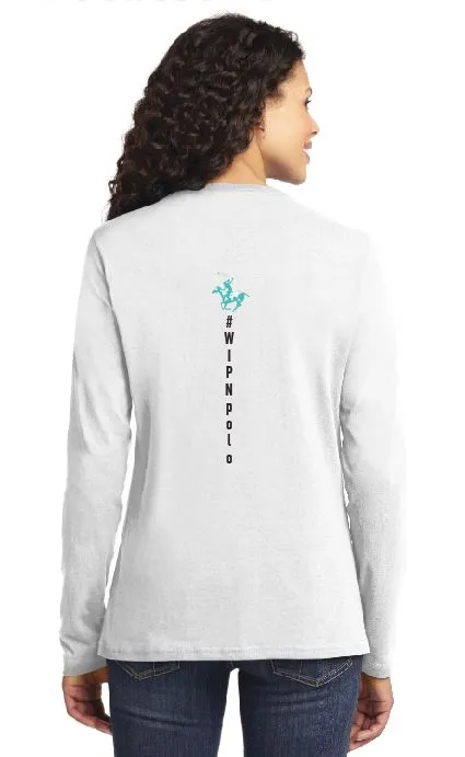 WIPN Ladies L/S Crew Tee-Print Logo Fr and Bk