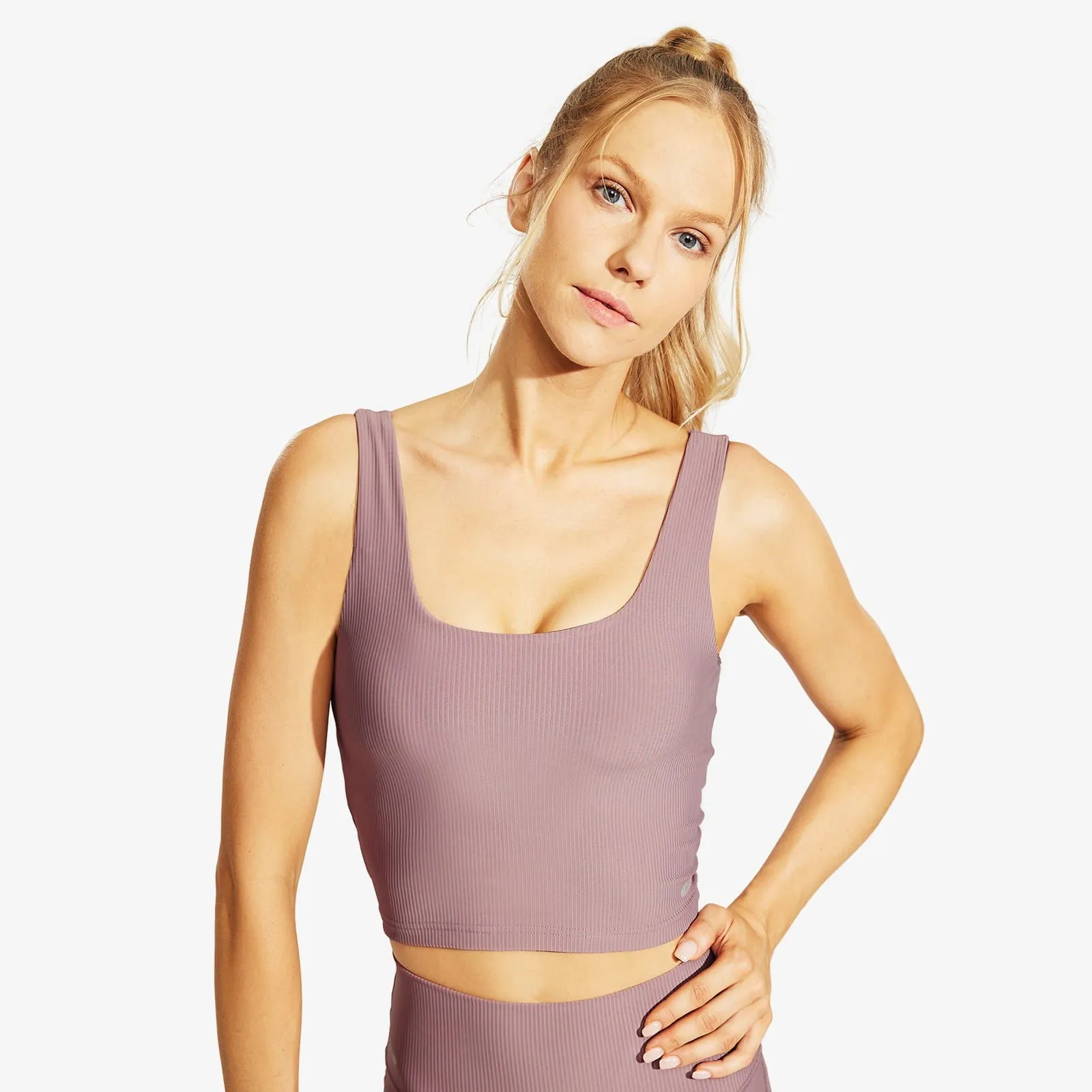 Women's Crop Tank Sports Bra Padded Athletic Yoga Top