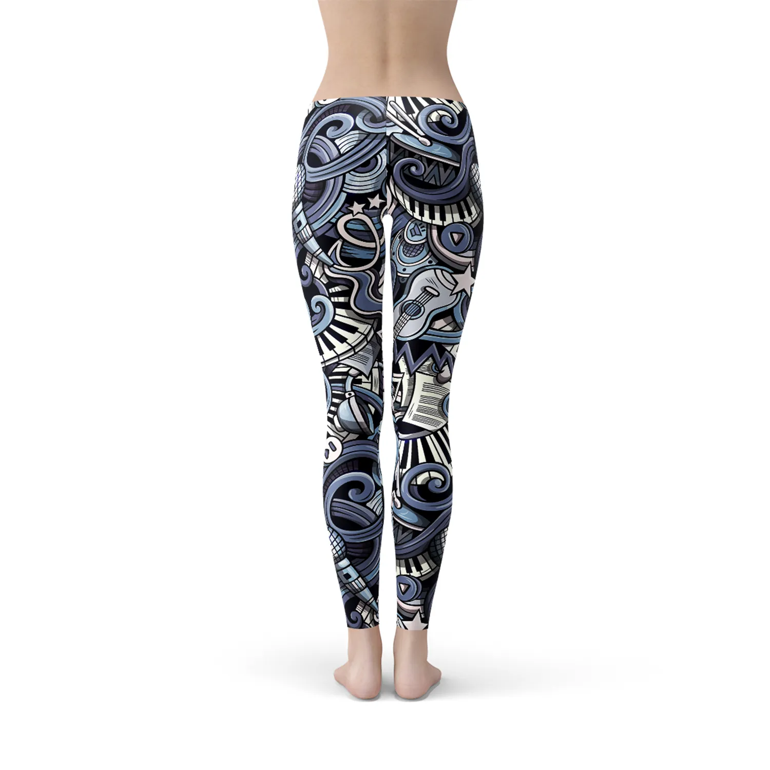 Women’s Music Blue Leggings