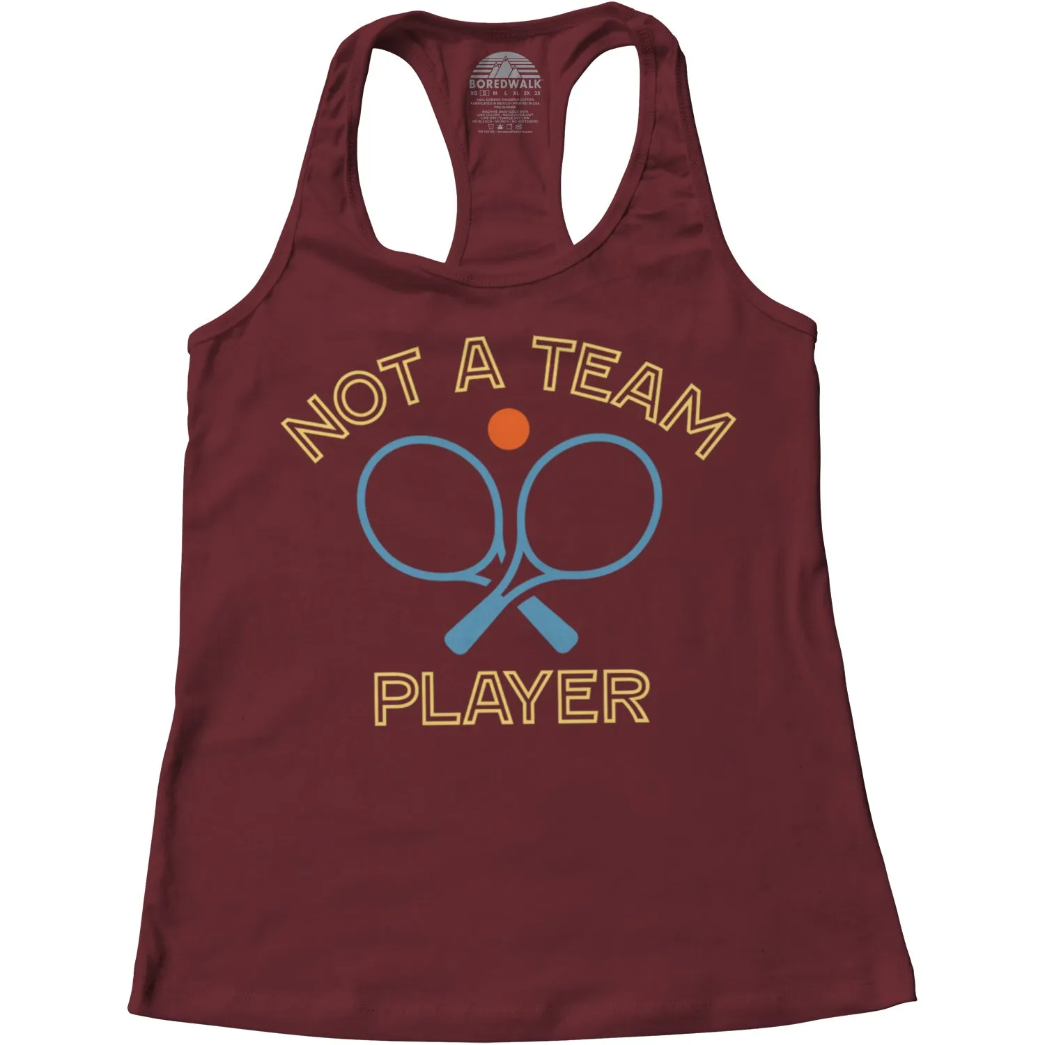 Women's Not a Team Player Racerback Tank Top