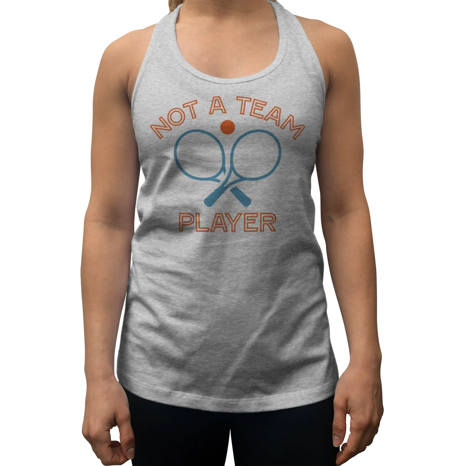 Women's Not a Team Player Racerback Tank Top