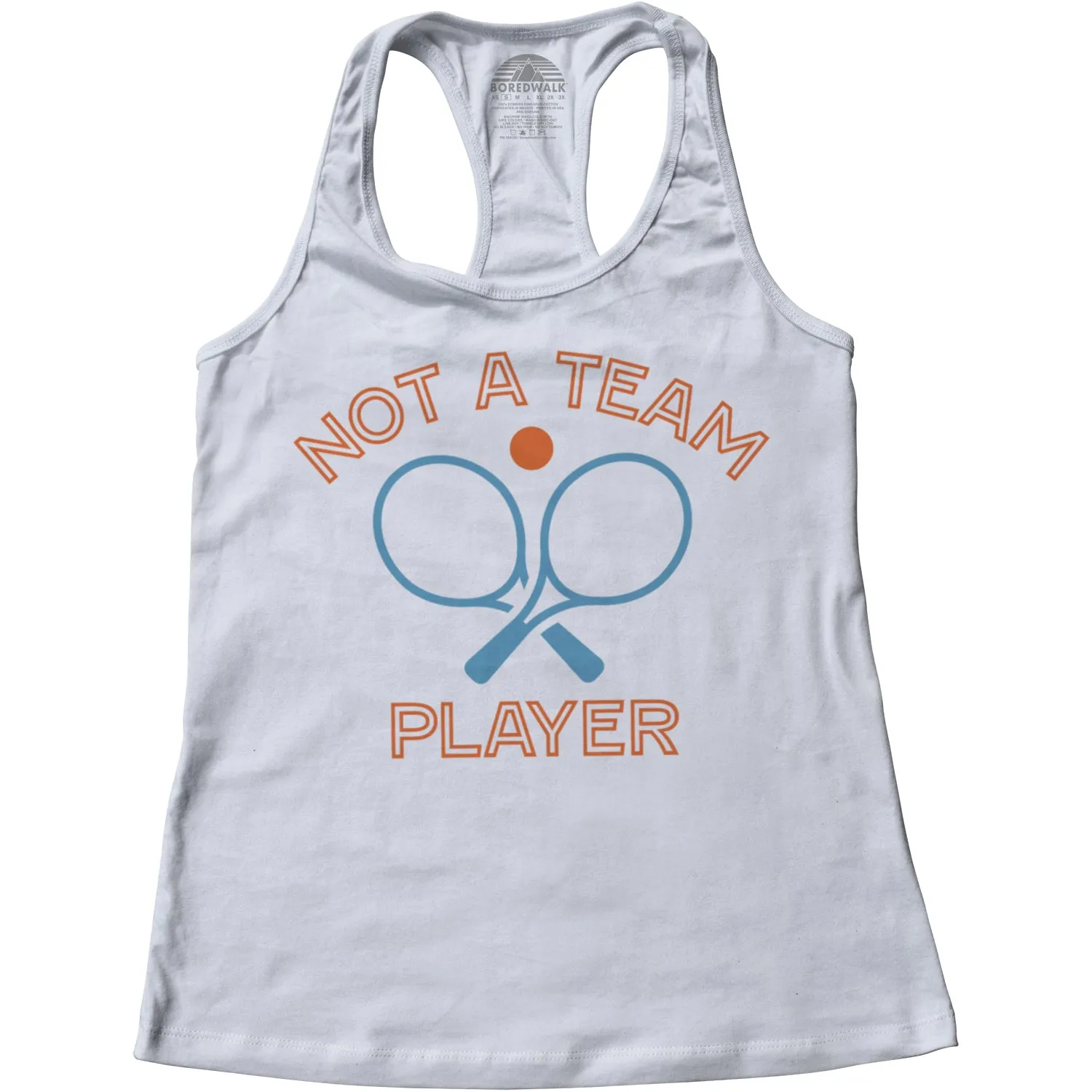 Women's Not a Team Player Racerback Tank Top