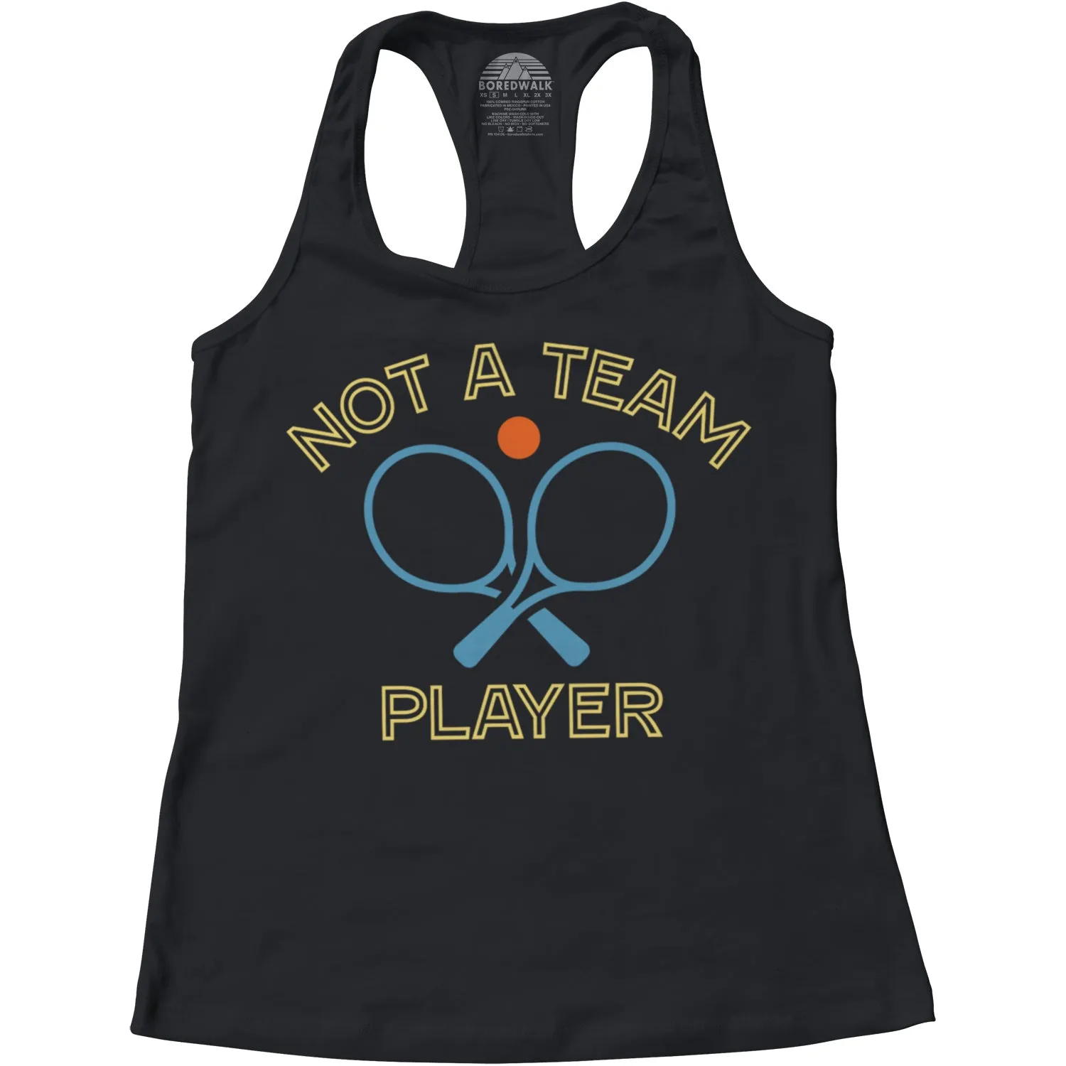 Women's Not a Team Player Racerback Tank Top