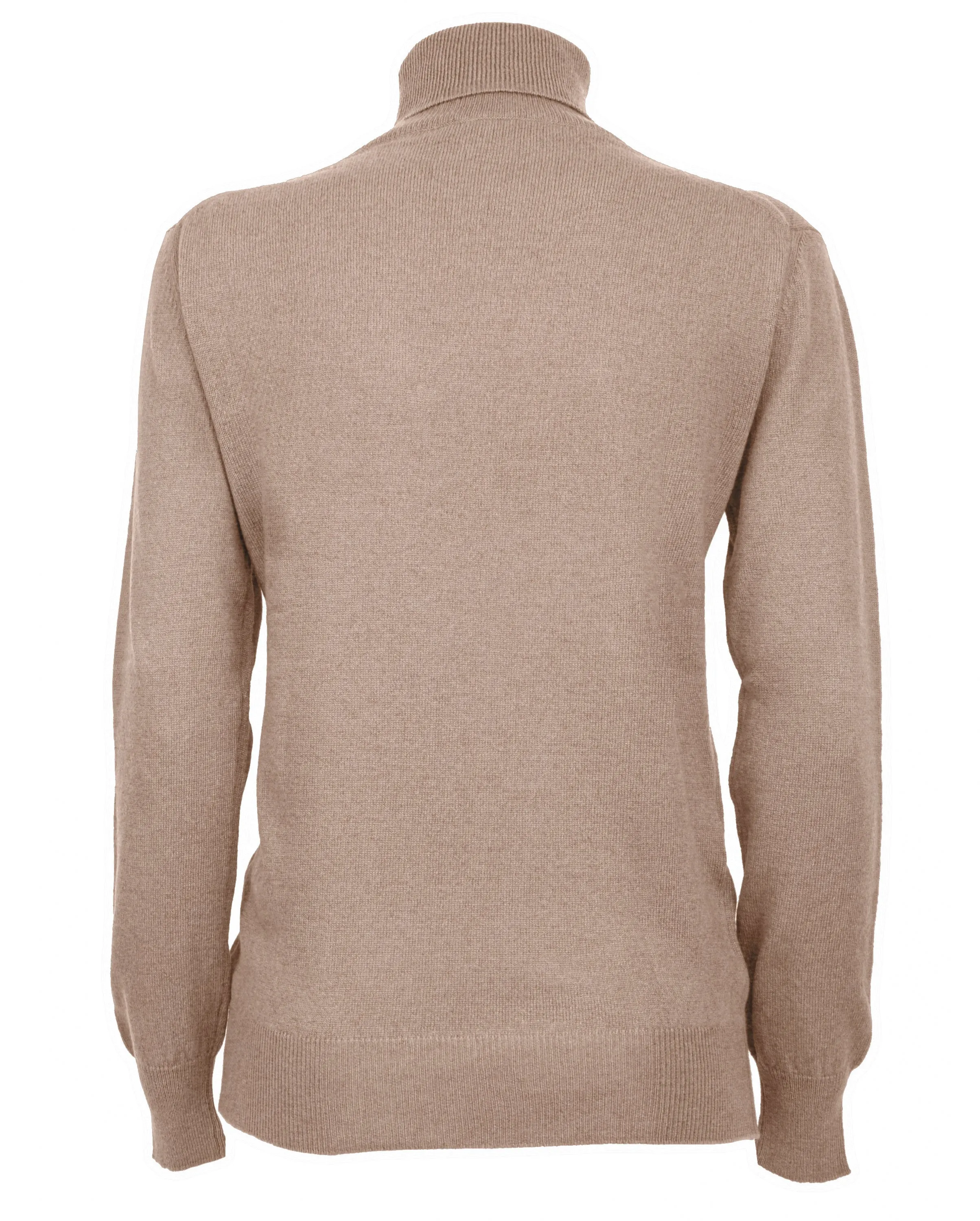 Women's Pure Cashmere Turtleneck Sweater Taupe