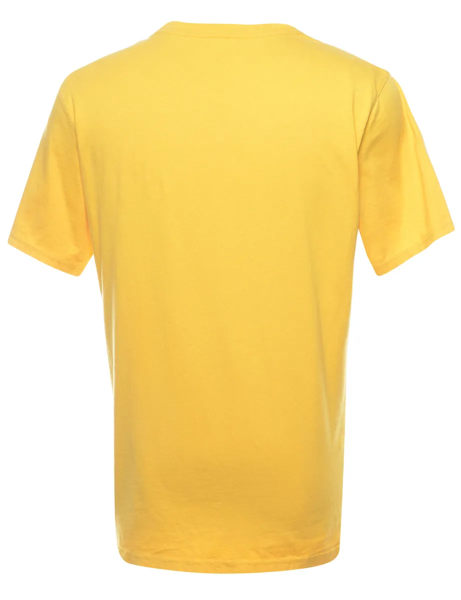 Yellow Plain T-shirt - M