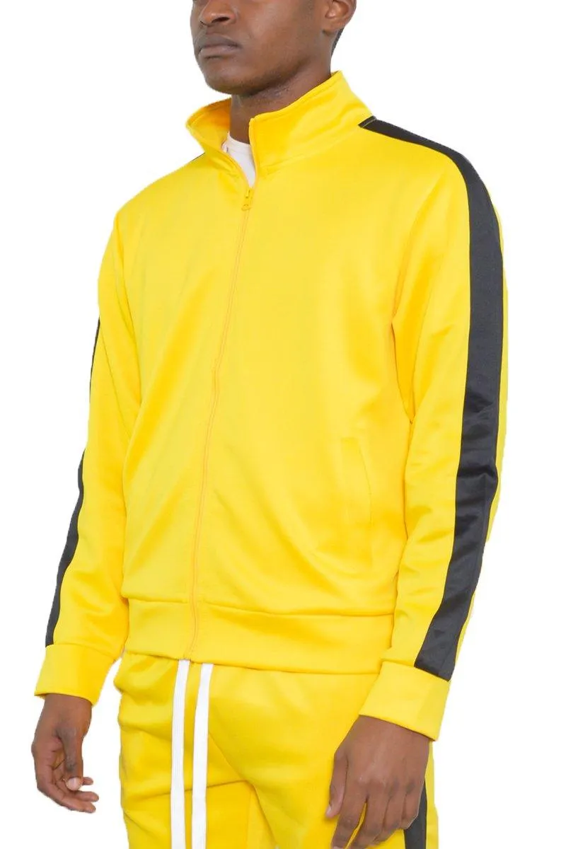 Yellow Single Stripe Track Jacket