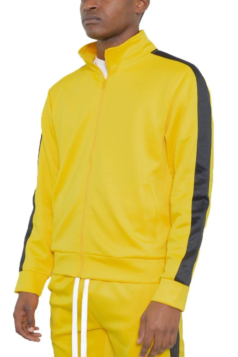 Yellow Single Stripe Track Jacket