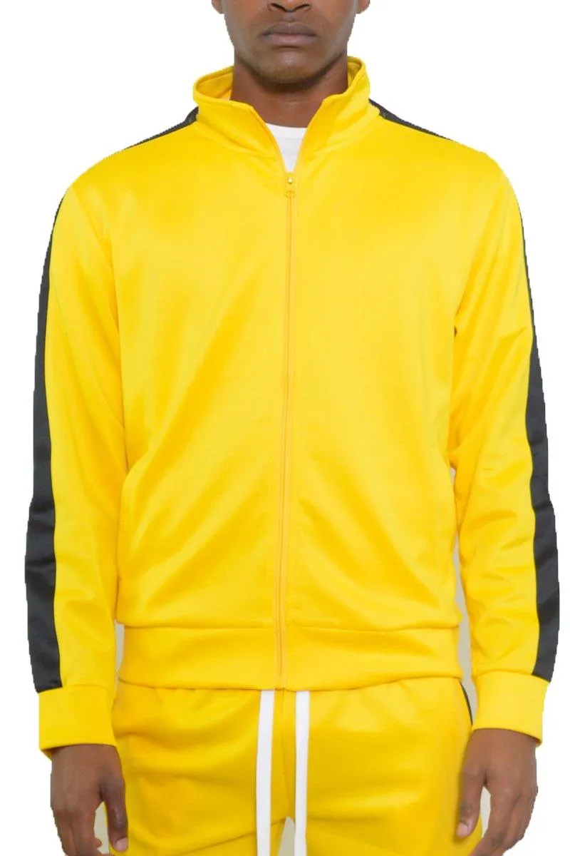 Yellow Single Stripe Track Jacket